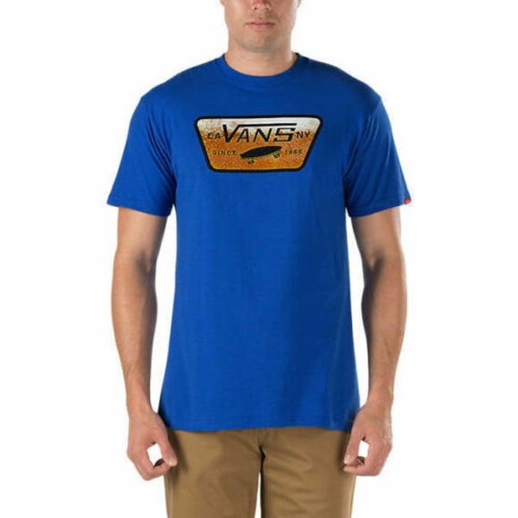 Vans Other - Vans Off The Wall Men's Full Brew Tee T-Shirt - Royal Blue (Medium)